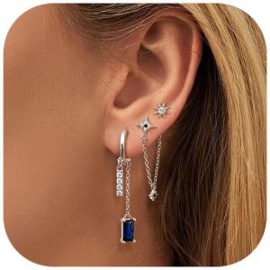 Kal-Boucles D'oreilles Femme Argent Sterling 925 Aiguilles Cartilage Tragus Helix Piercing Oreille Petites Boucles D'oreilles Femme Boucles D'oreille Hypoallergéniques Plaqué Or 14 Carats Femme - Neuf