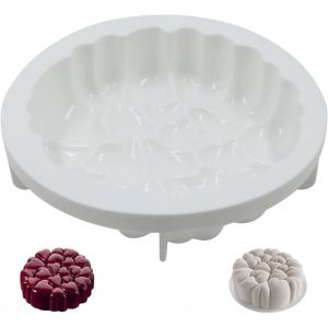 Moule Silicone G&acirc;teau Forme C?Ur-3d Grand Outil Cuisson Mousse Pour Chocolat,Bonbons,Gel&eacute;e,Brownis,Gla&ccedil;ons,G&acirc;teaux,Blanc,Dessert,P&acirc;tisserie,Baking Outil,21 X 4,5 Cm - Neuf