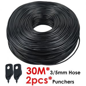 KESLA 5-100M jardin 3/5mm tuyau d'arrosage 1/8 ''tuyau PVC Micro tube d'irrigation goutte à goutte arroseur avec perforateur pour balcon serre -KSL01-KIT260-30M - Neuf