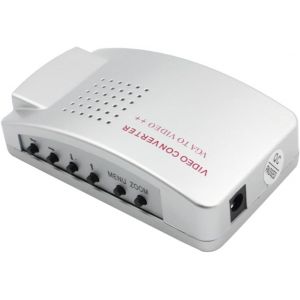 Convertisseur vers TV Adaptateur Pc vers Signal TV Facile à Installer pour Jeux Et Compatible avec Ordinateurs Et Laptops - Neuf