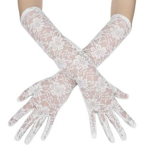 Blanche De Mariée Gants De Mariée En Dentelle Gants Blancs Gants De Mariée Courte Gants Noir Formel Gants Femmes Gants Église Le Soir De La Conduite Des Gants Résistant Aux Uv Anti-Dérapant Gants Vi - Neuf