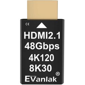 VornixorSarlshop-Adaptateur sans t&ecirc;te HDMI 2.1 4K 120 Hz HDMI 2.1, &eacute;mulateur d'affichage virtuel pour PC, VR et minage de crypto, prend en charge 8K @ 30 Hz, 4K @ 120 Hz, Dongle HDMI sans t&ecirc;te fant&ocirc;m - Neuf