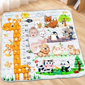 Tapis De Jeux Bebe 127x127 Cm - Imperm&eacute;able Tapis Parc Bebe, Antid&eacute;rapant Tapis D'&eacute;veil B&eacute;b&eacute; Pliable, Tapis Sol De Motricit&eacute; Favorisant Le D&eacute;veloppement Sensoriel - Cadeau Naissance B&eacute;b&eacute; - Neuf