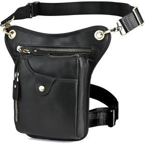 Ulteronixshop-Sac De Hanche En Cuir V&eacute;ritable Pour Homme - Pour Le Sport De Plein Air - Pour Femme (211-5 0 Marron Fonc&eacute;), 15 X 3.5 X 22 Cm (5.9 X 1.37 X 8.6 Inch) - Neuf