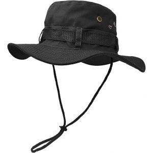 En Plein Air À Large Bord Chapeau De Soleil, Double Couche Classique De Combat De L'armée De Style Jungle Chapeau De Soleil Pour La Pêche, La Chasse, Le Camping - Neuf