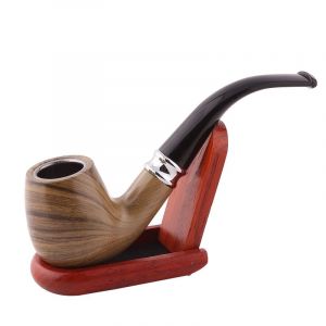 Pipe en résine Mars classique en bois,filtre à la mode,longues pipes à fumer,pipe à tabac,cadeau de cigares,embout de fumée de broyeur de ovale guilé - Type Wood Vert - Neuf