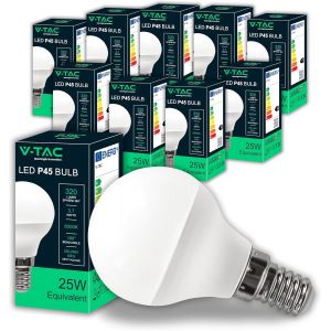10x Ampoules Led P45 - Haute Efficacité Énergétique - E14 3,7w (Équivalent 25w) - 320 Lumen - Faisceau Lumineux 180° - Ampoule Économie D'énergie - Blanc Chaud 3000k - Neuf