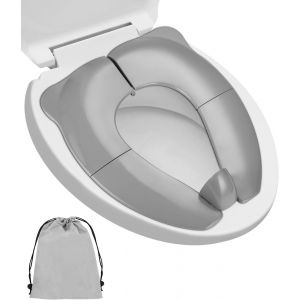 Chenquansarl-Réducteur De Toilette Pour Bébé,Rehausseur Toilette Enfant Pliable,Formation Antidérapante,Réducteur Wc Portatif Pour Enfant/Bébé,Siège Toilette Voyage Pour Enfants,Livré Avec Sac De Ran - Neuf
