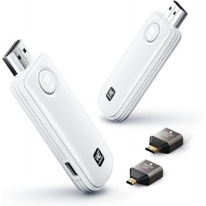 2025 Hdmi Sans Fil 4K Decode,2.4/5G Sans Fil Hdmi Émetteur Et Récepteur,Plug & Play,165Ft/50M Extendeur Streaming Vidéo Audio 1080P Pour Laptop,Tv Box,Caméra,Pc Vers Hdtv,Projecteur,Moniteur - Neuf