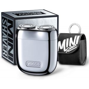Mini Rasoir Electrique Hommes,Portable & L&eacute;ger En Alliage Rasoir Homme,Recharge Rapide Usb-C Rasoir Electrique,Lame Magn&eacute;tique,&Eacute;tanche Ipx7/Usage Sec/Humide - Voyage/Voiture/Sport (Argent&eacute;) - Neuf