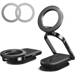 Support T&eacute;l&eacute;phone Voiture Magn&eacute;tique Pour Magsafe Porte Portable Voiture Aimant&eacute; Adh&eacute;sif Tableau De Bord Compatible Avec Iphone 16 Plus Pro Max 16e 15 14 Galaxy S25 S24 A16 A06 Pixel 9 8 7 - Neuf