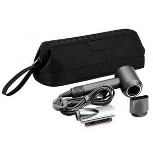 Étui de voyage pour sèche-cheveux Dyson ¿ Sac de rangement portable noir, résistant à la poussière et élégant pour ranger vos accessoires de coiffure. - Neuf
