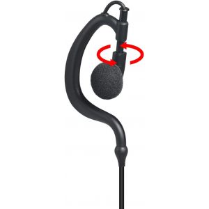 Oreillette pour Talkie-Walkie,Casque en Forme de G avec Micro PTT,Connecteur 2 Broches Compatible avec Kenwood UV-5R,UV-82,BF-888S Radios Bidirectionnelles.[W25] - Neuf