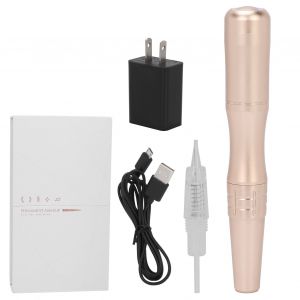 Stylo de tatouage pour sourcils, levres, eye-liner, microblading sans fil (prise americaine 100-240 V) Champagne Gold - Neuf
