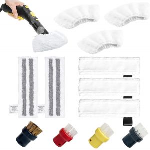 12 Pack Microfibre Cloths for K&auml;rcher Easyfix SC1 SC2 SC3 SC4 SC5 Steam Cleaner Replacement Parts,3 Microfibre Covers,2 Sanding Cloths,3 Hand Nozzles Cloth - Neuf