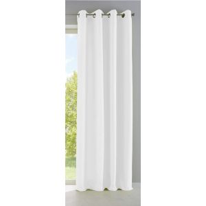 Tianyi-Rideau Opaque « Palerme » Avec ?illets Et Embrasses Blanc 145 X 140 Cm - Neuf