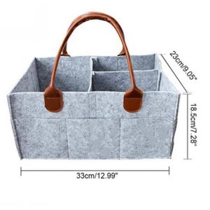 Couches B&eacute;b&eacute; Berceau De Stockage Organisateur Fourre-Tout Noir 33x23x18cm - Neuf