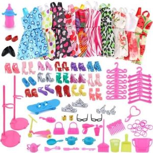 1set Barbie Dress Up V&ecirc;tements Lot Doll Accessoires main &agrave; bas prix V&ecirc;tements do260 - Neuf