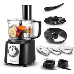 Robot Multifonction, 6 En 1 Robot De Cuisine, 2L Robot Cuisine Multifonctions, Food Processor 800W, Robot Menager Multifonctions, Hachoir Mixeur - Neuf