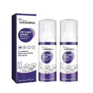 2x Pet Cat Dog Tinea Wound Réduire La Croissance Des Micro-Organismes Traitement Anti Démangeaisons Spray De Soins De La Peau - Neuf