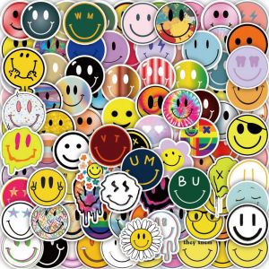 Lot De 100 Autocollants Smileys Mignons, Autocollants En Vinyle Imperm&eacute;ables Avec Symboles Joyeux Et Positifs Pour Scrapbooking, Ordinateur Portable, T&eacute;l&eacute;phone, Journal, Livre, Skateboard, V&eacute;lo - Neuf