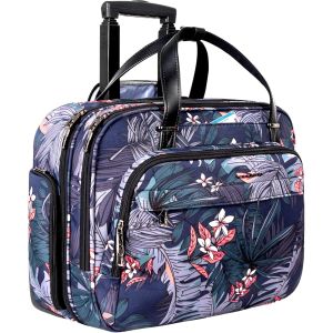 acdsgd-Sacoche &agrave; roulettes pour ordinateur portable pour femmes, sac de voyage &agrave; roulettes pouvant contenir un ordinateur portable de 15,6 pouces. Sacoche &agrave; roulettes &eacute;tanche avec poches RFID. - Neuf