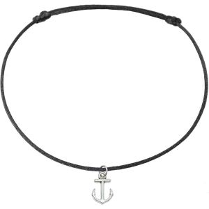 Bracelet De Cheville En Argent Pour Femme, Fait À La Main, Taille Réglable, Y Compris Boîte-Cadeau (Noir) - Neuf