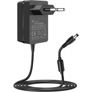 24V 0.5A Alimentation 12W AC Adaptateur Chargeur Mural 100V 240V AC vers DC 24 Volt 500mA Convertisseur Embout 5.5x2.1mm pour Diffuseur d'Huiles Essentielles Aromath&eacute;rapie Humidificateur - Neuf