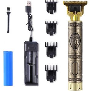 Tondeuse &Agrave; Cheveux &Eacute;lectrique,Tondeuse &Agrave; Cheveux Pour Homme,T9,Tondeuse Professionnelle,Tondeuse &Agrave; Cheveux,Recharge Usb Avec 4 Peignes Pour Diff&eacute;rentes Longueurs De Coupe,0 Mm - Neuf