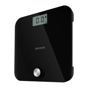 Balance Pèse-Personne Avec Bouton-Poussoir Ecopower 10000 Healthy Black, Surface En Verre Trempé Très Sécurisée Et Capteurs De Précision, Écran Lcd, De 8 Kg Jusqu¿À 180 Kg - Neuf