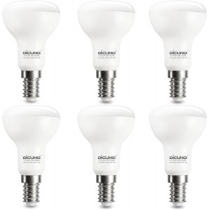 Sjzg-Ampoule Led E14, 5w Équivalent 50w, Ampoule À Réflecteur R50 Petit Culot À Vis, Blanc Froid 5000k, 550lm, Non-Dimmable, Cri90, Angle De Faisceau 120°, 6 Pièces - Neuf