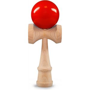 MDY-Kendama en Bois de hêtre véritable, Model 'Basic Orange', Japonais Jeu d'adresse - Neuf