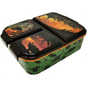 Mdy-Boîte Repas Pour Enfant - Boîte À Déjeuner Pour Enfant Avec Compartiments - Boite À Goûter Pour La Maternelle - En Plastique Sans Bpa (Dinosaures) - Neuf