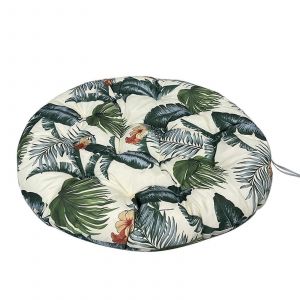 Housse De Coussin Papasan Ronde Impermeable, Coussin Epais Pour Fauteuil ?uf, Motif Pour Jardin Ou Balcon, 2 X 90 Cm - Neuf