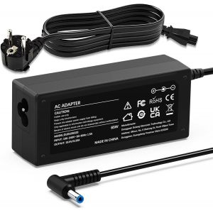 CMWX-65W Chargeur Ordinateur Portable Compatible avec HP Elitebook 840 850 Probook 430 440 450 Pavilion x360 11 13 15 Envy Stream 11 13 14 HP 250 255 G5 G6 G7 741727-001 Alimentation 19,5V 3,33A Adap - Neuf