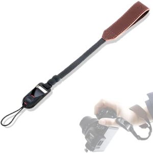 Dragonne D'appareil Photo,Poignet R&eacute;glable Dragonne En Cuir,sangle pour appareil photo &agrave; d&eacute;gagement rapide,pour Appareil Photo Compatible - Neuf