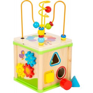 Tdrfl-Cube D'activités ""Insectes"",Y Compris Jeux De Formes,Horloge D'apprentissage,Roues Dentées Et Circuit De Motricité,À Partir De 2 Ans - Neuf