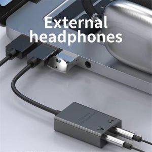 Carte son 7.1 canaux USB vers microphone,haut-parleur,interface audio - Neuf