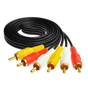 MEVRONISSHOP-C&acirc;ble RCA, C&acirc;ble Composite Audio Vid&eacute;o 3 RCA, C&acirc;ble AV Plaqu&eacute; or, pour TV, Magn&eacute;toscope, DVD, Satellite, R&eacute;cepteurs de Cin&eacute;ma Maison - 1,5 m - Neuf