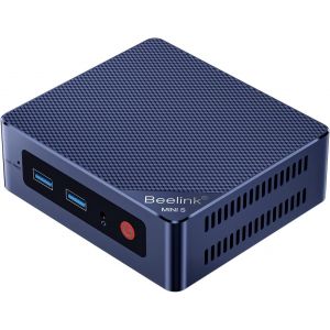 CHECARZHN--NO1-Mini S13 Mini Pc, Mini Ordinateur De Bureau Avec Twin Lake-N150, 16 Go So-Dimm Ddr4 + 500 Go M.2 2280 Sata3 Ssd, Wifi6, Double Hdmi, Double Écran, 1000 Mbps, Bt 5.2 - Neuf