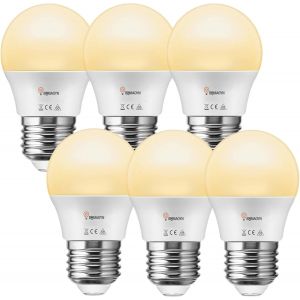 12v 24v Ampoule Led E27 5w Pour Camping-Car/Jardinage,Blanc Chaud 3000k 450lm,E27 Lampe De Garage,Ac/Dc E27 12v 24v Lampe Led,Pour Bateau Yacht,Système Solaire,Garage Cabine,Set De 6 - Neuf