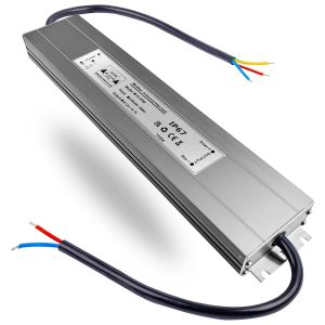 Alimentation Led 12V 200W Transfo Ip67 &Eacute;tanche Transformateur Ac 220V &Agrave; Dc 12V 16.7A Constante Tension Ultra-Mince Pour Bande Lumineuse Int&eacute;rieur Et Ext&eacute;rieur, Rondelle De Mur - Neuf