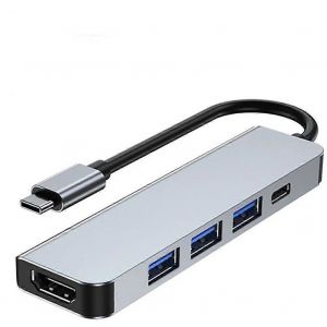 Station d'accueil Hub USBC 5/7/8/11 en 1, HDMI 4K 30 Hz, charge rapide PD 87 W, ports USB 3.0/2.0, lecteur de cartes SD/TF (5 en 1) - Neuf