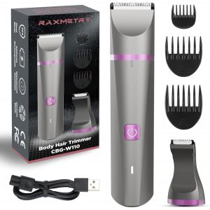 Oayew-Rasoir &Eacute;lectrique Femme, Tondeuse Femme Intimetondeuse Bikini Femme, 2 En 1 Rasoir Femme &Eacute;lectriquezone Intime, Rechargeable, &Eacute;tanche Pour Utilisation Humide Et S&egrave;che, Gris Violet - Neuf