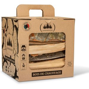 Ulteronixshop-Bois de Chauffage pour chemin&eacute;e po&ecirc;le Four Pizza cuisini&egrave;res Barbecue Charbon et brasero. 20L Bois s&eacute;ch&eacute; h&ecirc;tre ch&ecirc;ne Boite Allumette Offerte - Neuf