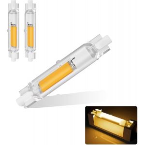 Kal-Ampoules R7s Led 78mm Dimmable,Led R7s 78mm 20w Équivalent À Ampoule Halogène 200w, Sans Scintillement,Blanc Froid 6000k 2000lm,Ac 220-240v,Éclairage À Faisceau 360°, Lot De 2 - Neuf