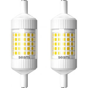 R7s Led 78mm Dimmable,8w 230v 6000k Blanc Froid,Ampoule Led R7s,Tube Linéaire À Double Prise Led Type J R7s Angle De Faisceau 360 ° (2 Pcs) - Neuf