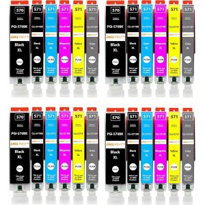 ERYI-24 Xl Cartouches Compatible Avec Canon Pgi 570 Cli 571 Pour Pixma Mg7700 Mg7750 Mg7751 Mg7752 Mg7753 Ts8000 Ts8050 Ts8051 Ts8052 Ts8053 Ts9000 Ts9050 Ts9055 - Neuf