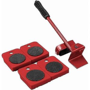 Kit de déménagement de meubles,lève-meubles/lève-porte,avec 1 lève-meubles pouvant soulever 150kg et 4 roulettes pour déplacer facilement les meubles34cm - Neuf