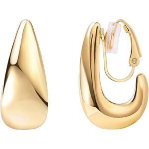 Or 14 Carats Boucles D'oreilles Femme Aucun Piercing Oreille Léger Et Sans Stress Boucle D Oreille Acier Inoxydable Hypoallergénique Boucles D'oreilles Femme Or Pour La Mère De La [Bou9241361] - Neuf